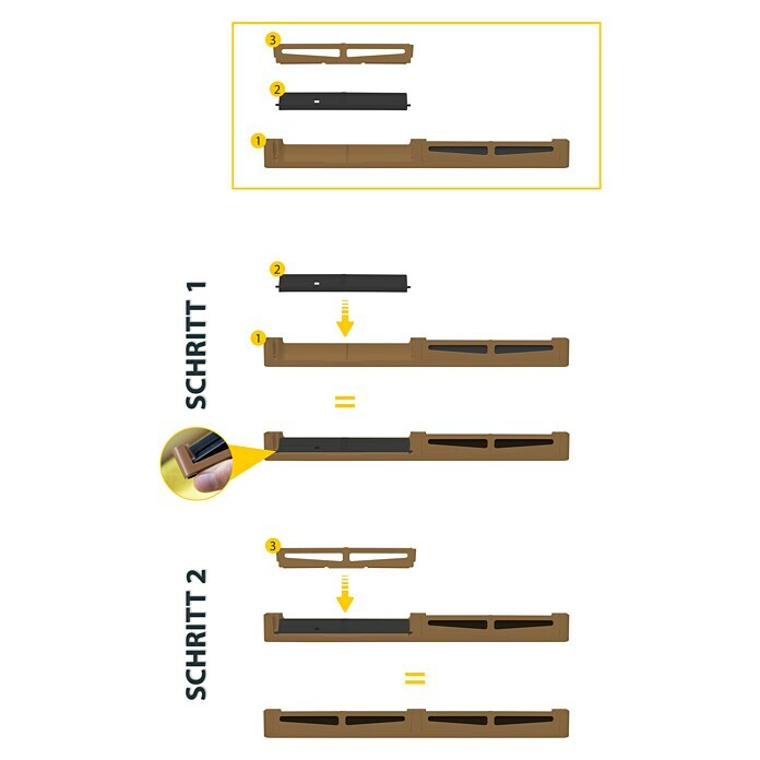 Schellenberg Fensterlüfter Plus Einzelpack (Braun, 1 Stk.) | BAUHAUS