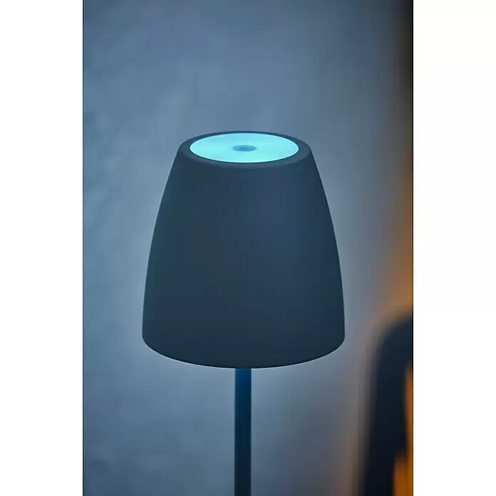 Lavida Akku-Tischleuchte Silea - 3,3 W, Anthrazit, Lichtfarbe: RGBW - Stimmungsaufnahme
