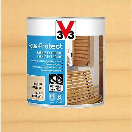 V33  Barniz para madera Exterior Agua Protect