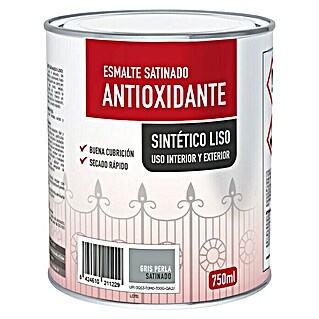swingcolor Esmalte de color sintético antioxidante satinado (Gris perla, 750 ml, Satinado)