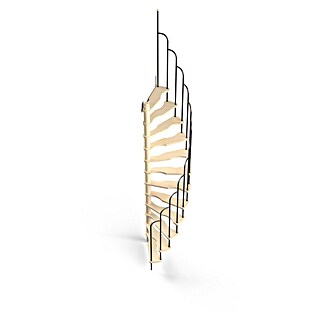 Sogem Escalera de caracol Saturne (Diámetro: 120 cm, Color peldaños: Abeto, Altura de planta: 299 cm)