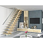 Sogem Escalera principal Kalea (Sioux White, Ancho: 85 cm, Recto, Altura de planta: 285,2 cm) | BAUHAUS
