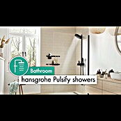 Hansgrohe Brause-Set Pulsify Select S 105 (Anzahl Strahlarten: 3 Stk., Durchmesser Handbrause: 10,5 cm, Chrom, Länge Brauseschlauch: 125 cm) | BAUHAUS