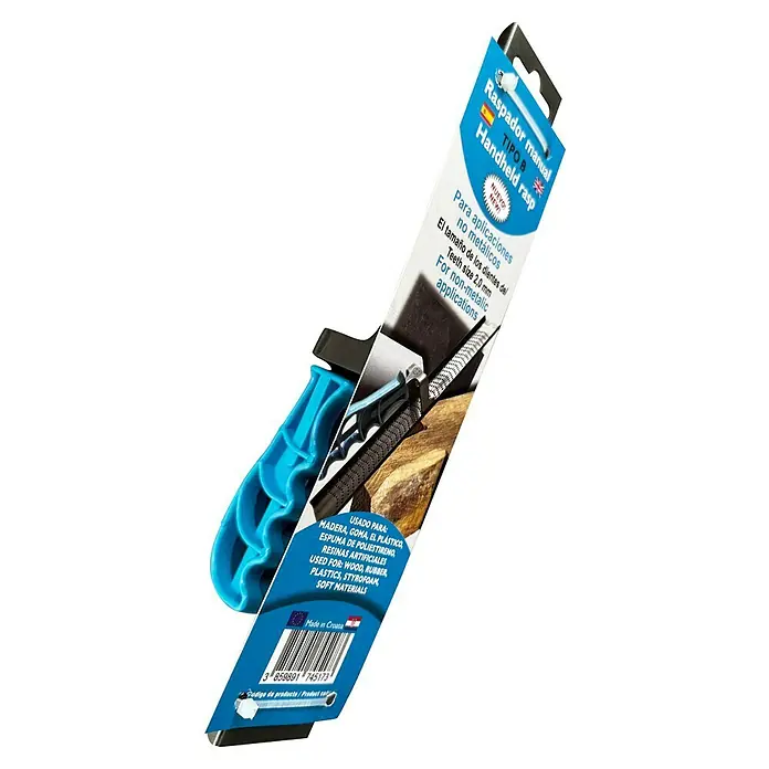Roto Kruna Escofina circular - Acero - Primer plano de una raspa manual tipo B, apta para madera, goma, plásticos y otros materiales blandos.