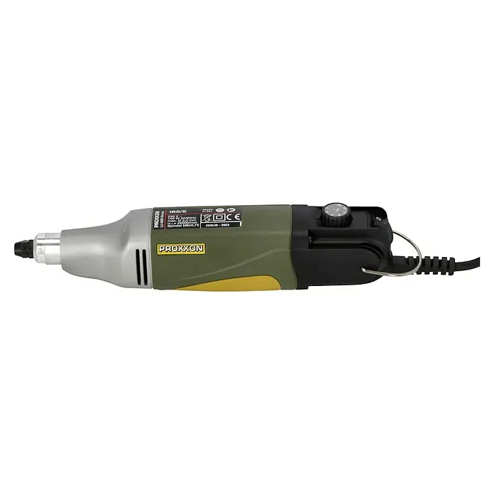Proxxon Micromot Industrie-Bohrschleifer-Set IBS/E - Leerlaufdrehzahl: 5.000 U/min - 20.000 U/min, 100 W - PROXXON IBS/E Präzisionsbohrmaschine mit Drehzahlregelung für vielfältige Anwendungen, ideal für Modellbau und filigrane Arbeiten.