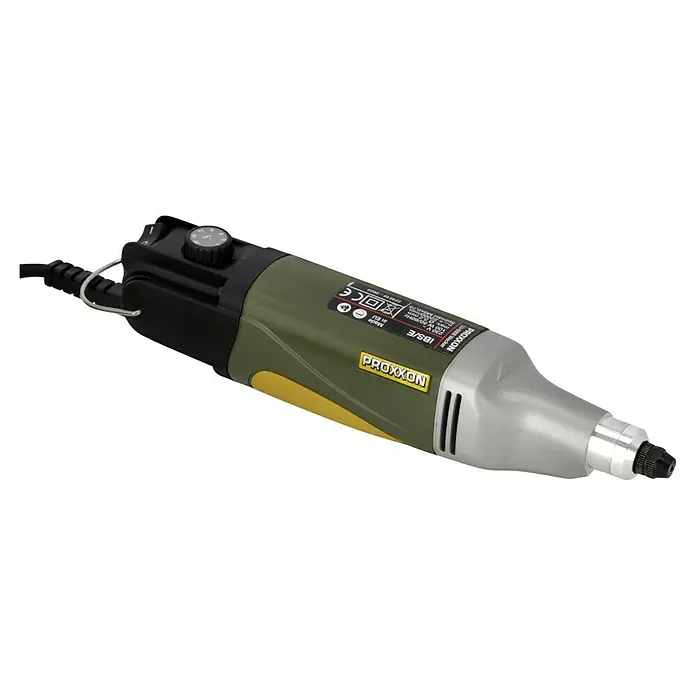 Proxxon Micromot Industrie-Bohrschleifer-Set IBS/E - Leerlaufdrehzahl: 5.000 U/min - 20.000 U/min, 100 W - Abbildung eines Proxxon IBS/E Präzisionsbohrschleifers, ideal für feine Arbeiten und Detailbearbeitung.