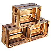 Holzkiste Frieda (L x B x H: 30 x 22 x 16 cm, Braun) | BAUHAUS