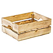 Holzkiste Leni (L x B x H: 40 x 30 x 15 cm, Braun, Geflammt) | BAUHAUS