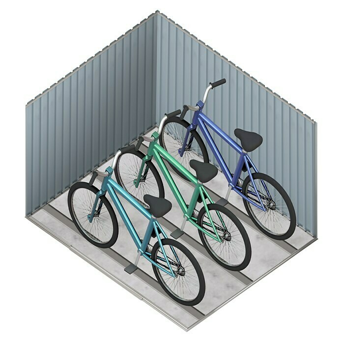 Hoggar Fahrradbox (L x B: 204 x 163 cm, Wandstärke: 0,3 mm)