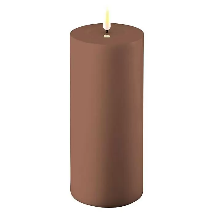 DeluxeHomeart LED-Kerze OutdoorMokka, Ø x H: 10 x 20 cm