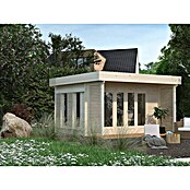 Palmako Gartenhaus Caroline (Außenmaß inkl. Dachüberstand (B x T): 434 x 430 cm, Holz, Transparent) | BAUHAUS