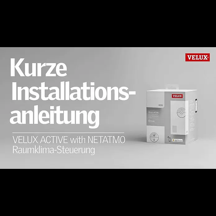 Velux Active Starter-Set with NETATMO KIX 300 - Passend für: VELUX Solar- & Elektro-Produkte ab 2007 & Manuelle Schwingfenster ab Mai 2000 (erfordert ein Solar-Nachrüst-Set für manuelle VELUX Dachfenster: KSX 100K WW / KSX 100 WW) - Smart Home | Einrichten von VELUX ACTIVE with NETATMO