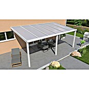 Terrassenüberdachung Special Edition (L x T: 600 x 350 cm, Polycarbonat, Verkehrsweiß, Opal)