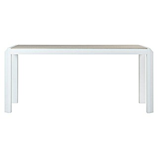 Mesa de jardín Infinity (L x An x Al: 195 x 90 x 74 cm, Cerámica, Blanco)