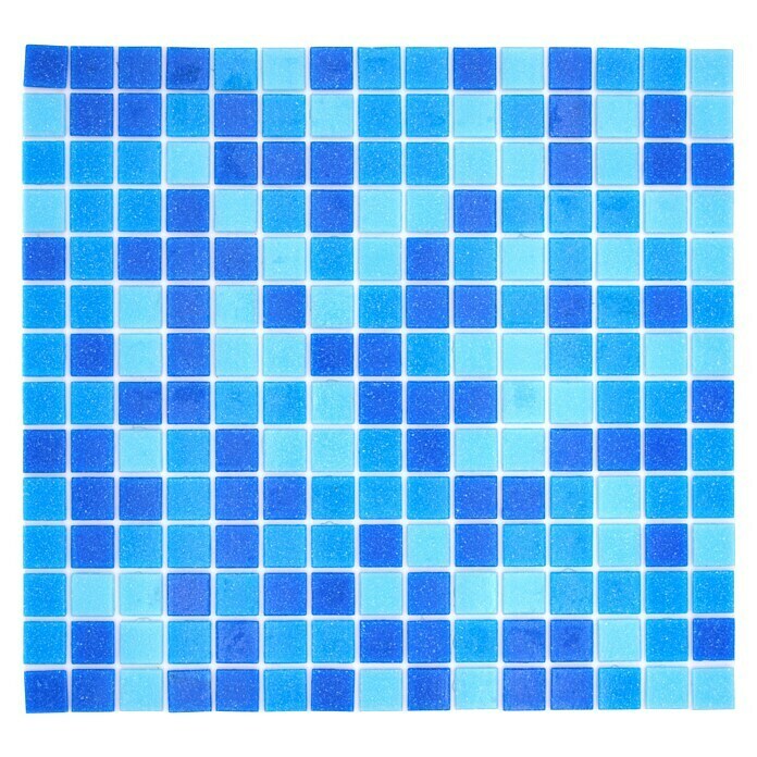 Mosaikfliese Quadrat Crystal Mix GM A 327P (32,7 x 30,5 cm, Türkis/Blau, Glänzend) | BAUHAUS