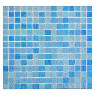 Mosaikfliese Quadrat Crystal Mix GM A 331P (32,7 x 30,5 cm, Lichtblau, Glänzend)