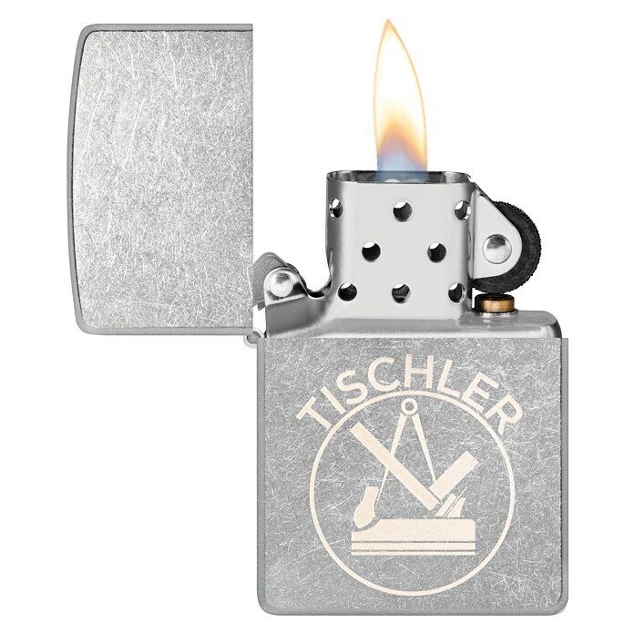 Zippo Sturmfeuerzeug Classic Street Chrome™ (Tischler) | BAUHAUS