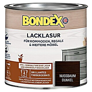 Bondex Lacklasur (Nussbaum dunkel, Seidenglänzend)