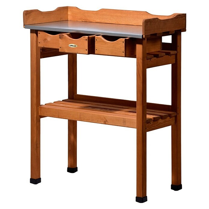 Dobar Table pour plantations en bois avec 3 tiroirs