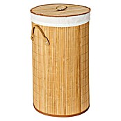 Wenko Cesta para la ropa Bamboo (L x An x Al: 35 x 35 x 60 cm, Marrón claro)