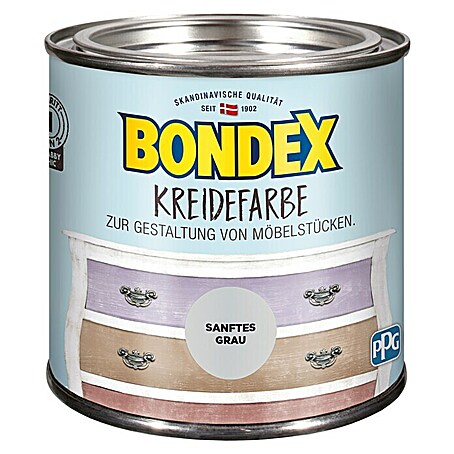 Bondex Kreidefarbe (Sanftes Grau, 500 ml)