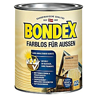Bondex Holzschutzlasur (Farblos, 750 ml, Wasserbasiert)