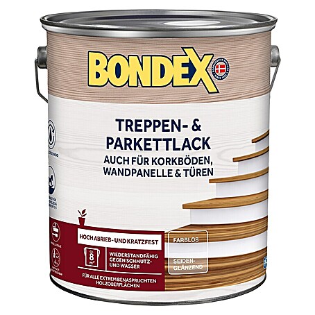 Bondex Treppen- & Parkettlack (Farblos, Seidenglänzend, 5 l)