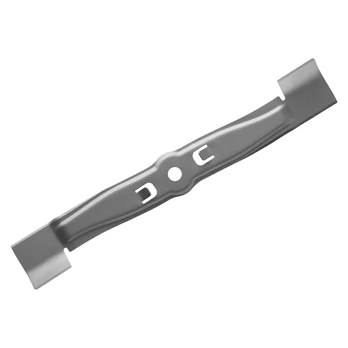Gardena Ersatzmesser für Rasenmäher - Gardena Elektro-Rasenmäher 36 E - Nahaufnahme einer Rasentrimmer-Klinge aus Metall mit Aussparungen, ideal für präzises Trimmen und langanhaltende Leistung.