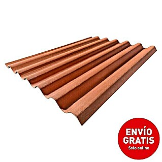 Euronit Placa de fibrocemento Granonda Go 177 (2 m x 1,1 m x 6,5 mm, Terracota)