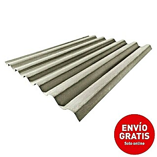 Euronit Placa de fibrocemento Granonda Go 177 (2 m x 1,1 m x 6,5 mm, Gris)