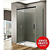 GME Mampara de ducha esquinera Basic (L x An x Al: 70 x 120 x 195 cm, Vidrio transparente, Negro) | BAUHAUS
