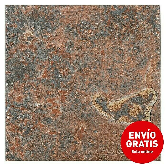 Pavimento cerámico Clift (33,3 x 33,3 cm, Oxidado, Efecto piedra)