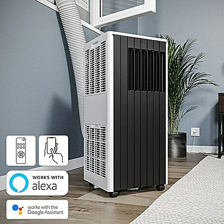 Proklima Mobiles Klimagerät WiFi (Räume bis ca. 26 m², Max. Kühlleistung je Gerät in BTU/h: 9.000 BTU/h)