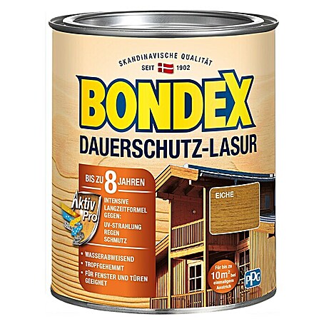 Bondex Dauerschutzlasur (Eiche, 750 ml, Glänzend)