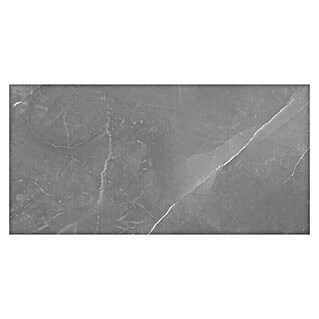 Feinsteinzeugfliese Amani Marble Light (60 x 120 cm, Grau, Glänzend)