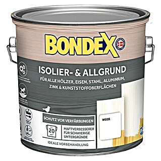 Bondex Holzgrundierung (Weiß, 2,5 l, Weiß matt auftrocknend)
