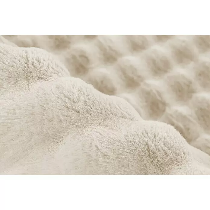 Hochflorteppich Harmony - Ivory, 170 x 120 cm, 100 % Polyester (Flor) - Detailaufnahme