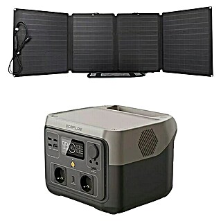 EcoFlow Módulo solar plegable + Estación de energía River 2 Max (110 W, L x An x Al: 42 x 178,5 x 2,5 cm, 512 Wh)