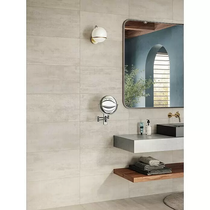 Atlas Concorde Solution Yorkshire Feinsteinzeugfliese Almond - 30 x 60 cm, Beige, Matt - Stimmungsaufnahme