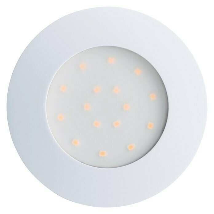 Eglo Foco downlight LED empotrable Pineda 95887 (12 W, Color de luz: Blanco cálido, L x An: 102 x 102 mm, Color: Blanco)