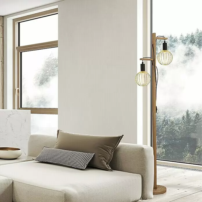 Searchlight LED-Lampe Kugel Robust - E27, Dimmbar, Bernstein, 120 lm, 3,5 W, Gold - Stimmungsaufnahme