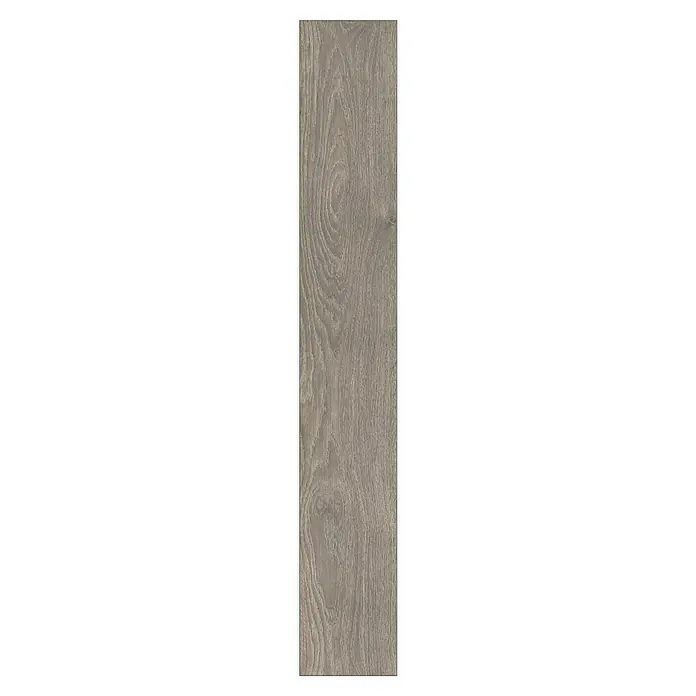 LOGOCLIC Vinto Laminat Classic Eiche Rossano1.288 x 195 x 8 mm, Landhausdiele, Eiche Rossano - Holzstrukturierte Bodenfliese in grau, ideal für moderne Wohnräume und mit einer fühlbaren Maserung.