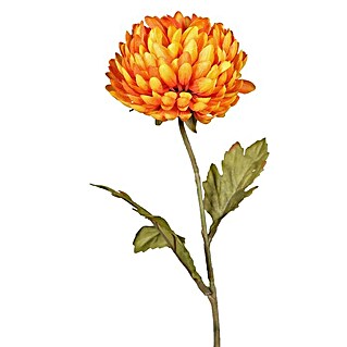 Kunstblume Chrysantheme (60 cm, Orange, Kunststoff)