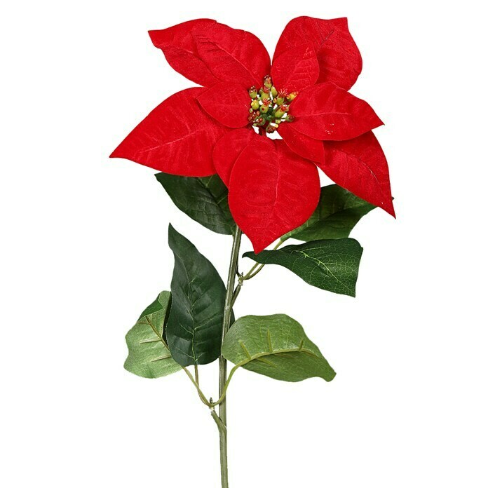 Kunstblume Poinsettia (55 cm, Rot) | BAUHAUS