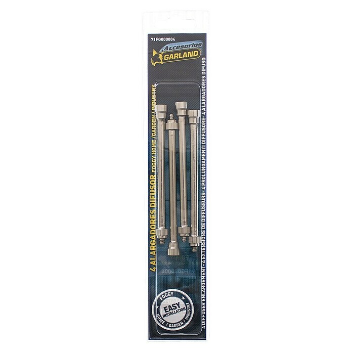 Garland Alargadores Foggy Home (4 ud., Acero inoxidable, Plateado) | BAUHAUS