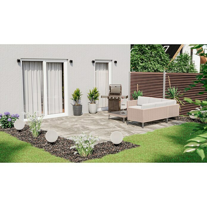 Terrassenfliese Cera 2.0 (60 x 60 x 2 cm, Quarz Grigio, Matt) | BAUHAUS