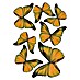 Adhesivos decorativos 3D Mariposa 