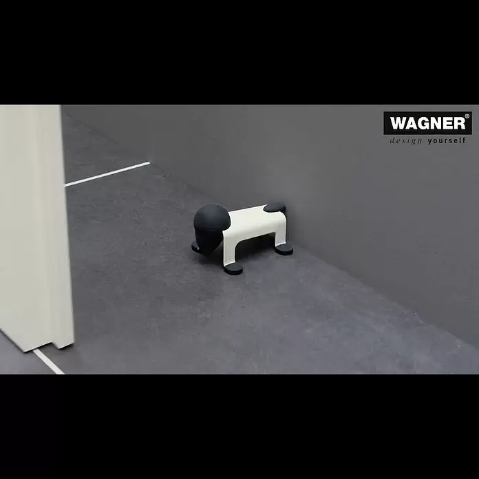 Wagner System Bodentürstopper EH5205 - L x B x H: 59 x 106 x 71 mm, Stahl, Weiß - 15 5205 01