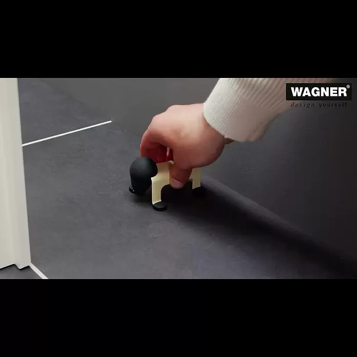 Wagner System Bodentürstopper EH5206 - L x B x H: 59 x 106 x 71 mm, Stahl, Gelb - 15 5206 01