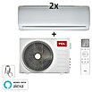 TCL Inverter-Klimasplitgerät Multi Split Duo (Max. Kühlleistung je Gerät in BTU/h: 9.000 BTU/h, Max. Heizleistung je Gerät in BTU/h: 9.000 BTU/h, Passend für: 2 Räume bis jeweils 26 m²)